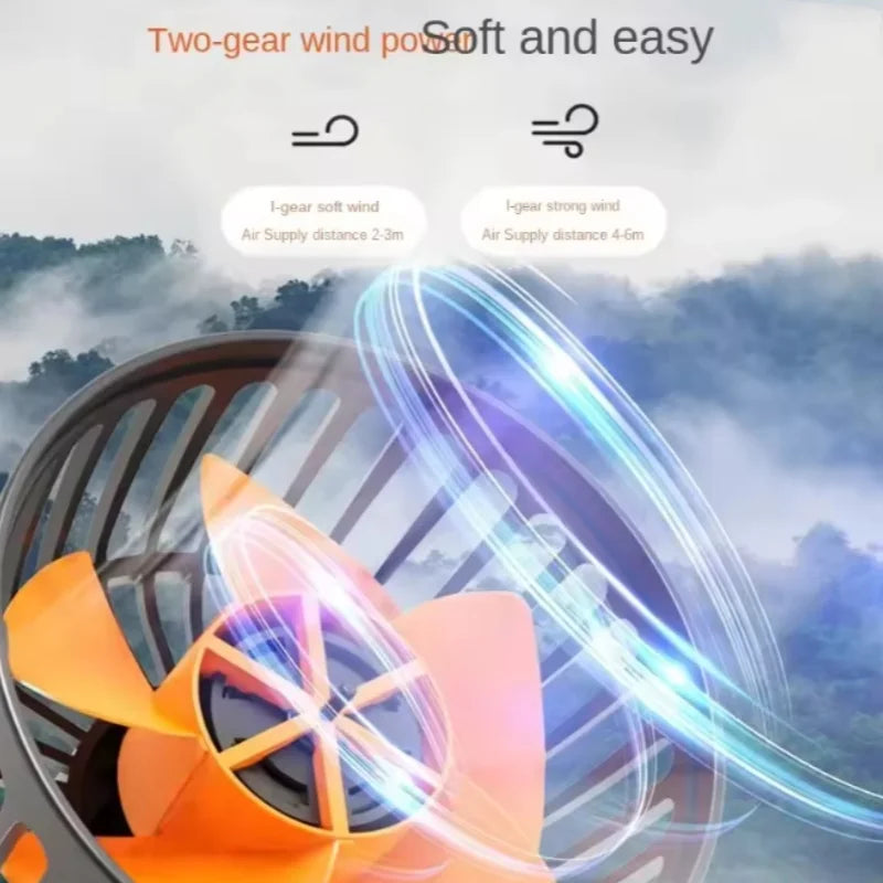 360° 3-Head Car Fan USB/12V/24V Dual-Speed Air Circulator
