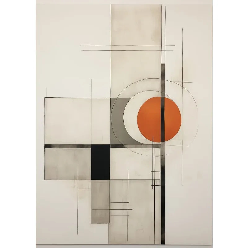 Abstract Bohemian Geometric Shapes Abstract Landscape Line Poster Printed Canvas Painting Wall Art Pictures Home Decor Gift Peaceful Pleasures Health and Wellness