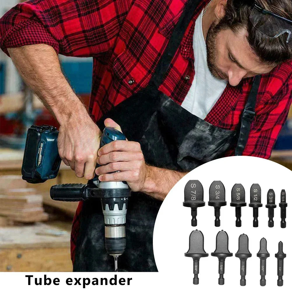 5/6/11PCS Tube Pipe Expander Copper Tube Hex Shank Pipe Expander for Air Conditione Pipe Flaring Takeover Repair Tool Peaceful Pleasures Health and Wellness