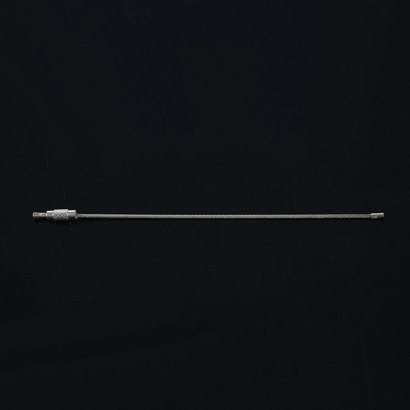 A36T-60Pcs Stainless Steel Screw Locking Wire Keychain Cable Key Rings Outdoor Accessory Peaceful Pleasures Health and Wellness