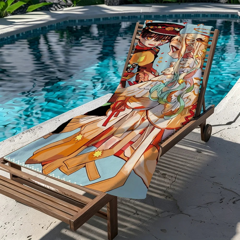 Hanako Kun Quick-Dry Microfiber Beach Towel | 11 Sizes Microfiber Beach Towel Peaceful Pleasures Health and Wellness
