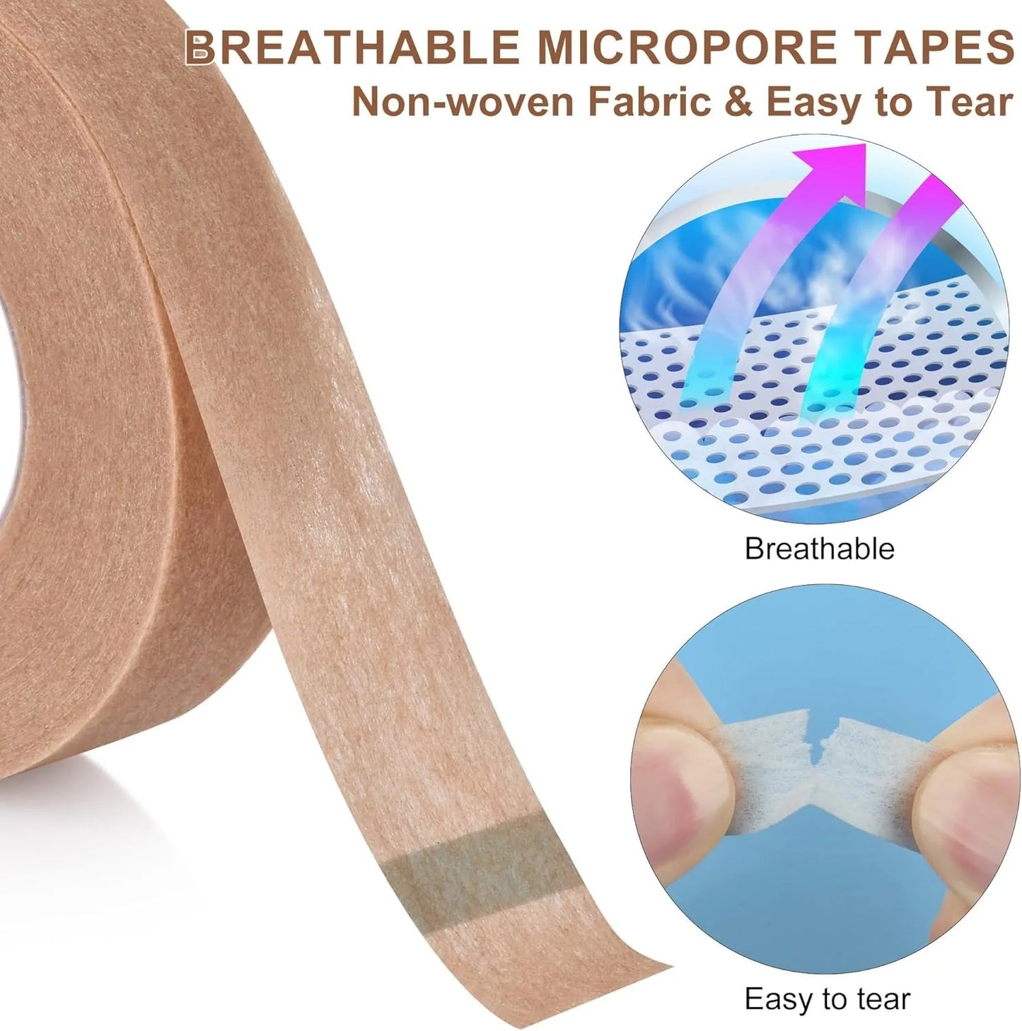 2 Rolls Nose Tape for Rhinoplasty Shaping Nose Bandage Micropore Thinoplasty Tape Hypoallergenic Medical Paper Tape Peaceful Pleasures Health and Wellness