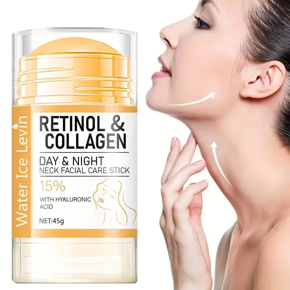Retinol Lifting Firming Cream Stick Collagen Day&Night Neck Cream Moisturizing Anti-wrinkles Firming Neck Facial Daily Skincare Peaceful Pleasures Health and Wellness 1PCS