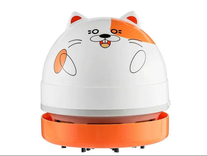 Desk Dust Vacuum with Clean Brush USB Charging for Home Office Table Sweeper Desktop Cleaner Mini Vacuum Cleaner Peaceful Pleasures Health and Wellness Rechargeable hamster