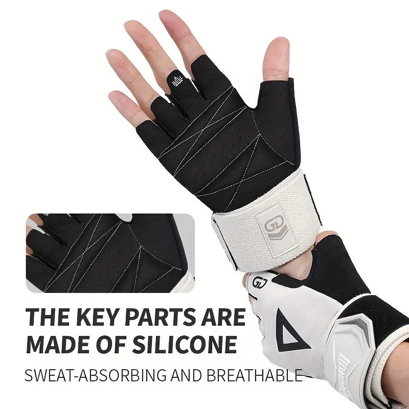 Heavy-Duty Weight Lifting Gloves – Non-Slip Grip & Adjustable Fit