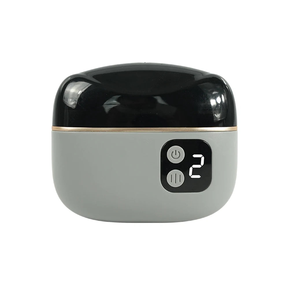 Electric Nail Clipper Rechargeable Electric Nail Trimmer Mini Portable Electric Fingernail Cutter Nail Polisher with Lighting Peaceful Pleasures Health and Wellness Gray
