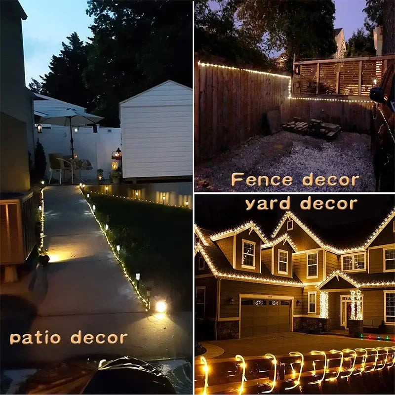 Solar LED Outdoor String Lights | IP65 Waterproof Fairy Garden Lamp