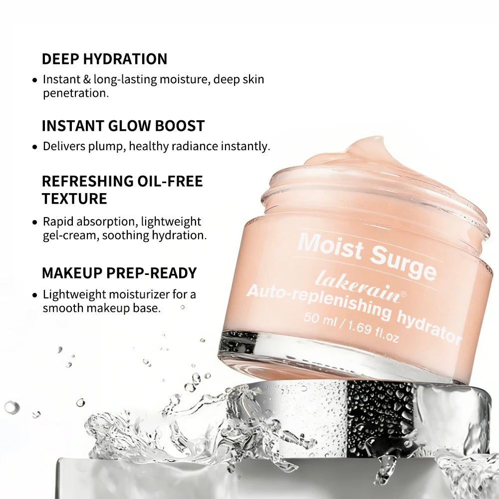 Auto-replenishing Hydration Cream Deep Moisturizing Refreshing Oil-Free Texture Quickly Absorb Long-lasting Hydration Face Cream Peaceful Pleasures Health and Wellness