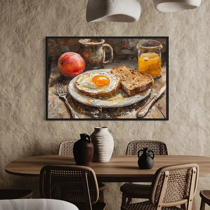 Vintage Kitchen Fruit Vegetable Still Life Canvas Wall Art Print