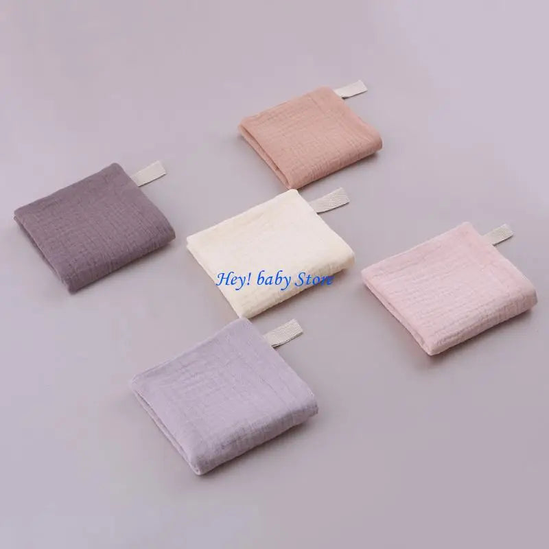 5-Pack Soft Gauze Cotton Baby Washcloths – Absorbent Bath Towels