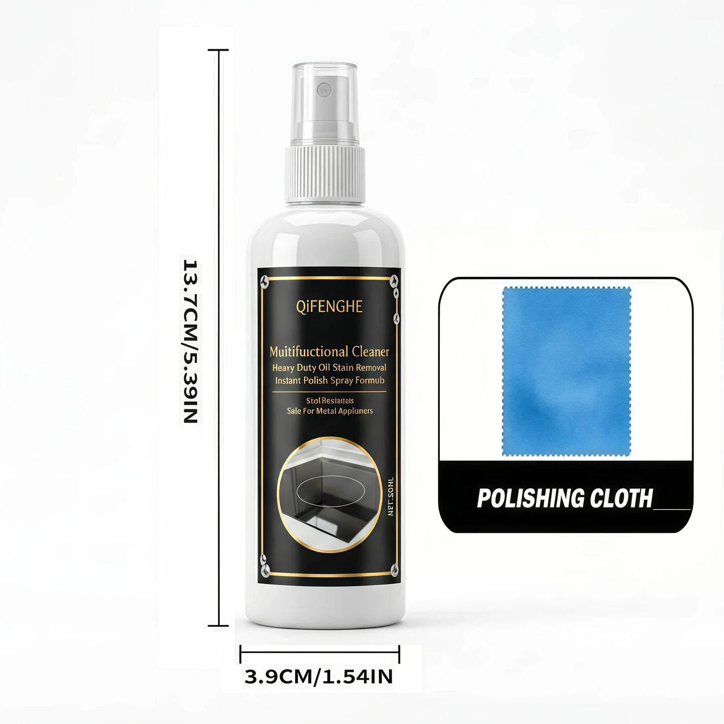 3.38oz Multipurpose Kitchen Cleaner Spray – No Disassembly
