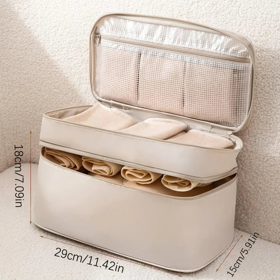 4-in-1 Travel Underwear & Bra Organizer Bag | Packing Cube