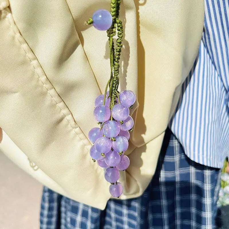 Color-Changing Grape Pendant DIY Bead Keychain Craft Kit