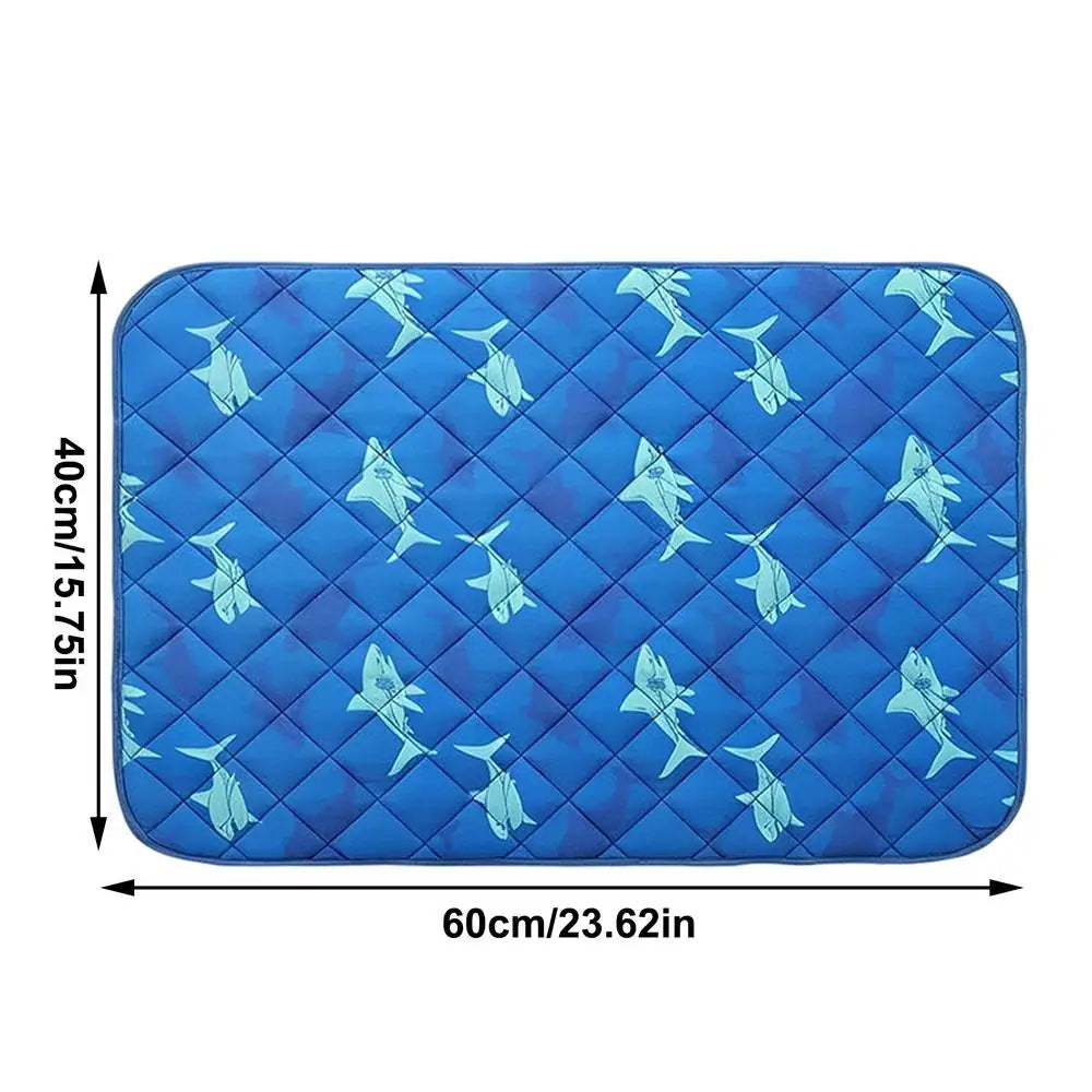 Dog Cooling Mat Waterproof Non-Slip Kennel Blanket Cooling Mat For Crate Kennel Car Sofa Bed Floor Summer Outdoor Indoor Peaceful Pleasures Health and Wellness B China Mainland
