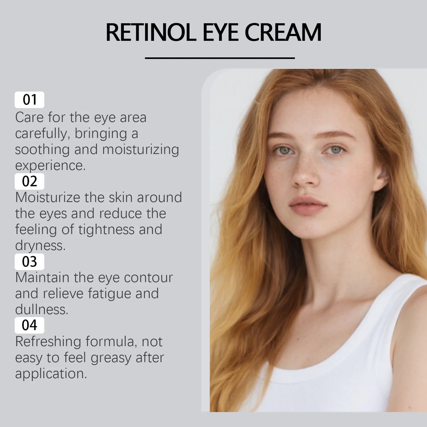 Retinol Eye Cream Reduce Wrinkles Firming Lifting Anti Dark Circles Puffiness Fade Fine Lines Hydrating Smooth Repair Eye Cream Peaceful Pleasures Health and Wellness