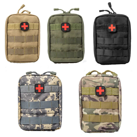Survival Pouch Outdoor Medical Box Large Size SOS Bag/Package Tactical First Aid Bag Medical Kit Bag Molle EMT Emergency Peaceful Pleasures Health and Wellness