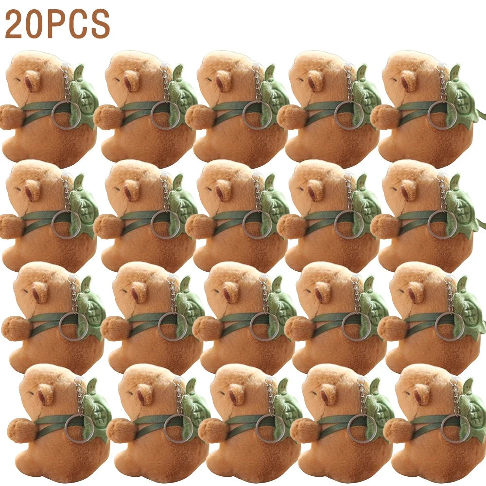 Cartoon Capybara Plush Keychain, Bag & Desk Pendant Ornament