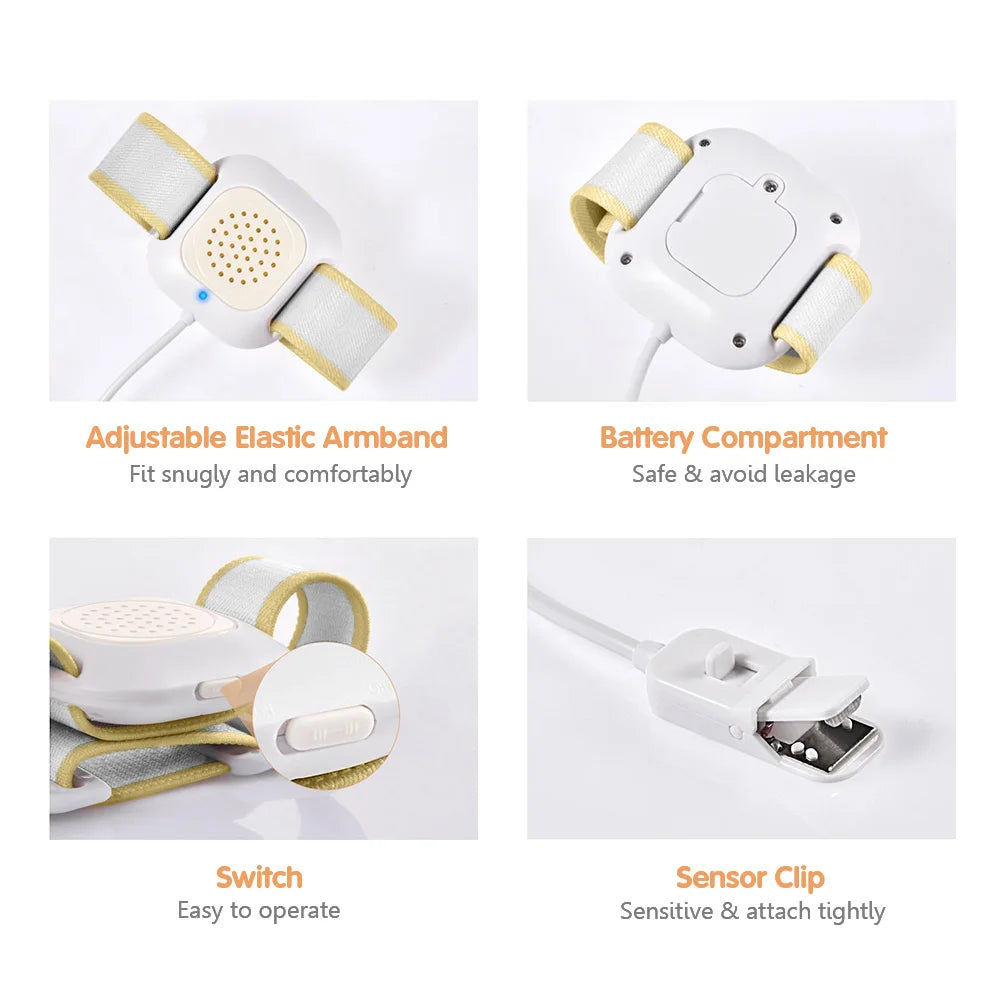 Bedwetting Alarm Enuresis Alarm with Loud Sound Bright Lights and Strong Vibration Child Potty Training Peaceful Pleasures Health and Wellness