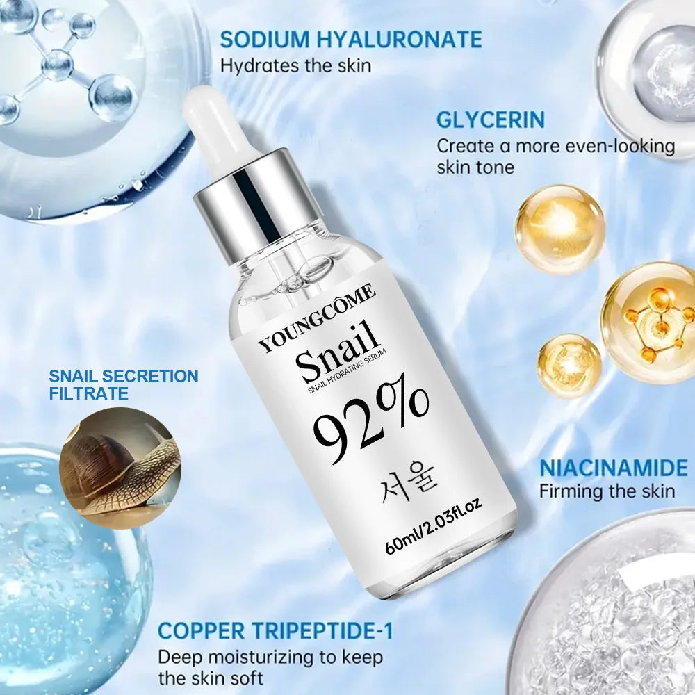 Snail Essence Fade Fine Lines Repair Skin Barrier Moisturizing Refines Pores Nourishes Anti Brighten Facial Essence Peaceful Pleasures Health and Wellness