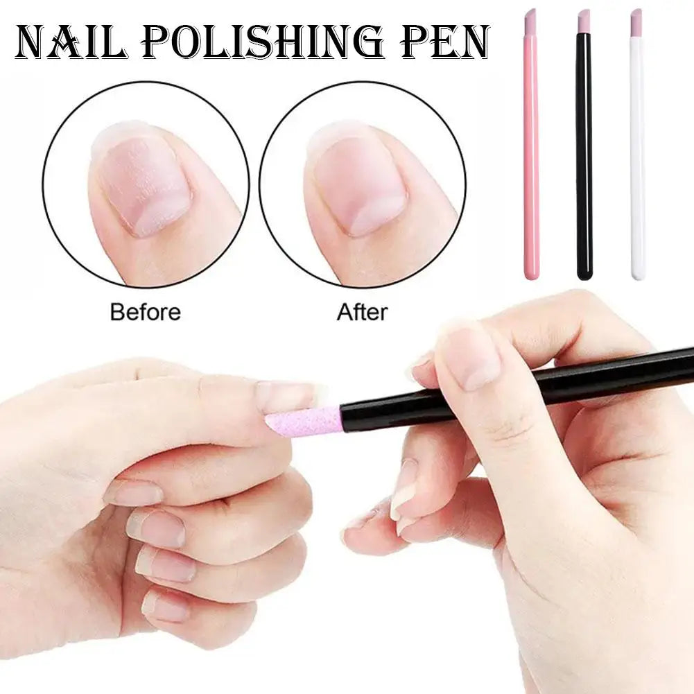 Ceramic Nail Buffer Pen – Cuticle & Gel Polish Remover Tool