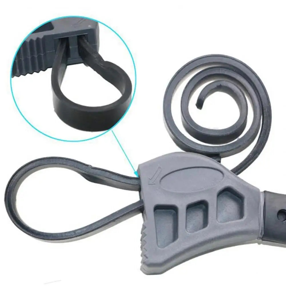 Multi-functional Belt Wrench Adjustable Strap Wrench Oil Filter Jar Opener Pipe Fitting Universal Jar Lids Tighten Loosen Tool Peaceful Pleasures Health and Wellness