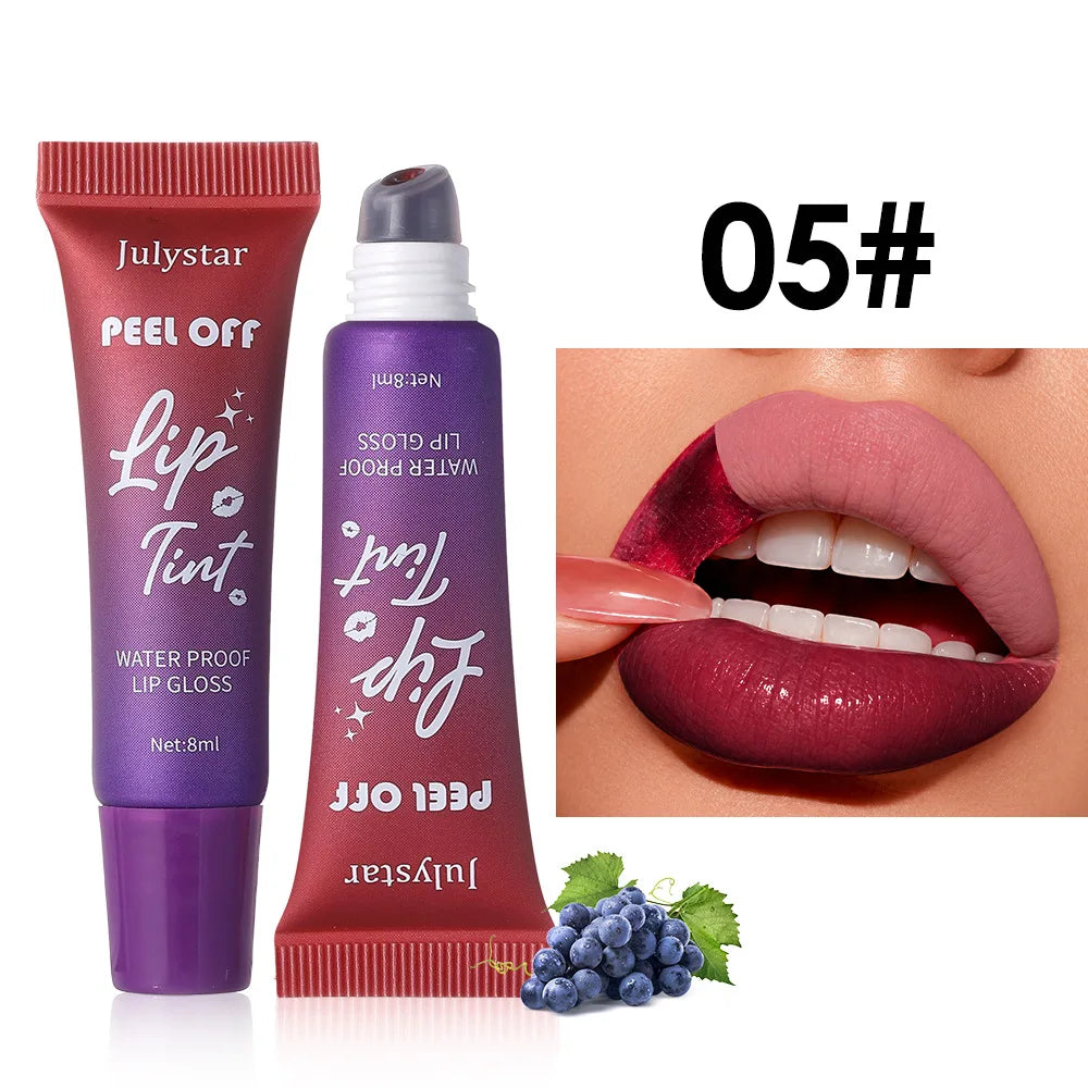 Peel-Off Matte Lip Stain | 6 Colors Waterproof Lip Gloss