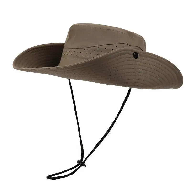 Quick-Dry Wide Brim Bucket Hat – Unisex Outdoor Sun Hat