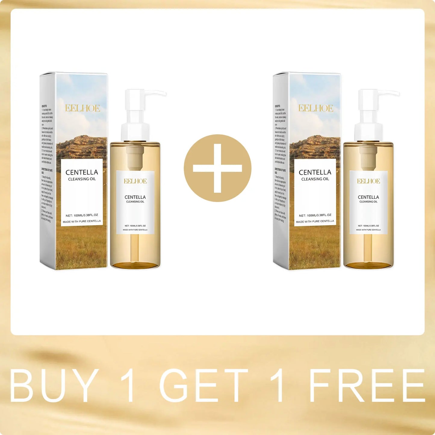 EELHOE Centella Cleansing Oil & Hydrating Face Serum Set
