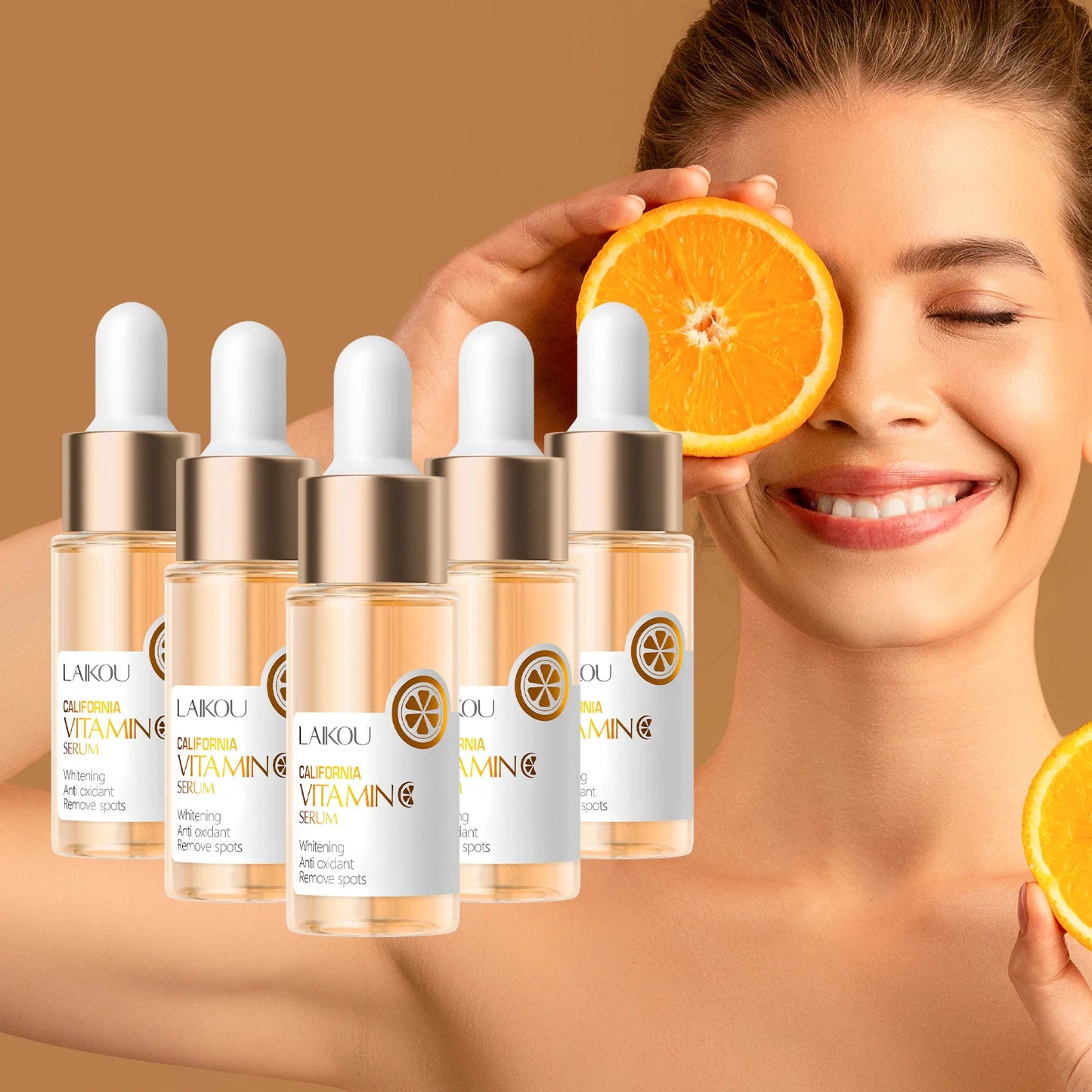 Vitamin C Whitening Serum Freckle Remove Essence Fade Pigmentation Melasma Dark Spots Corrector Repair Serum Korean Skin Care Peaceful Pleasures Health and Wellness