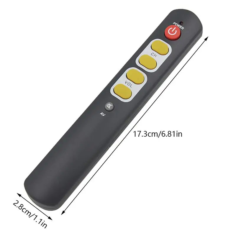 Universal Remote Control – 6 Large Buttons for TV & DVD
