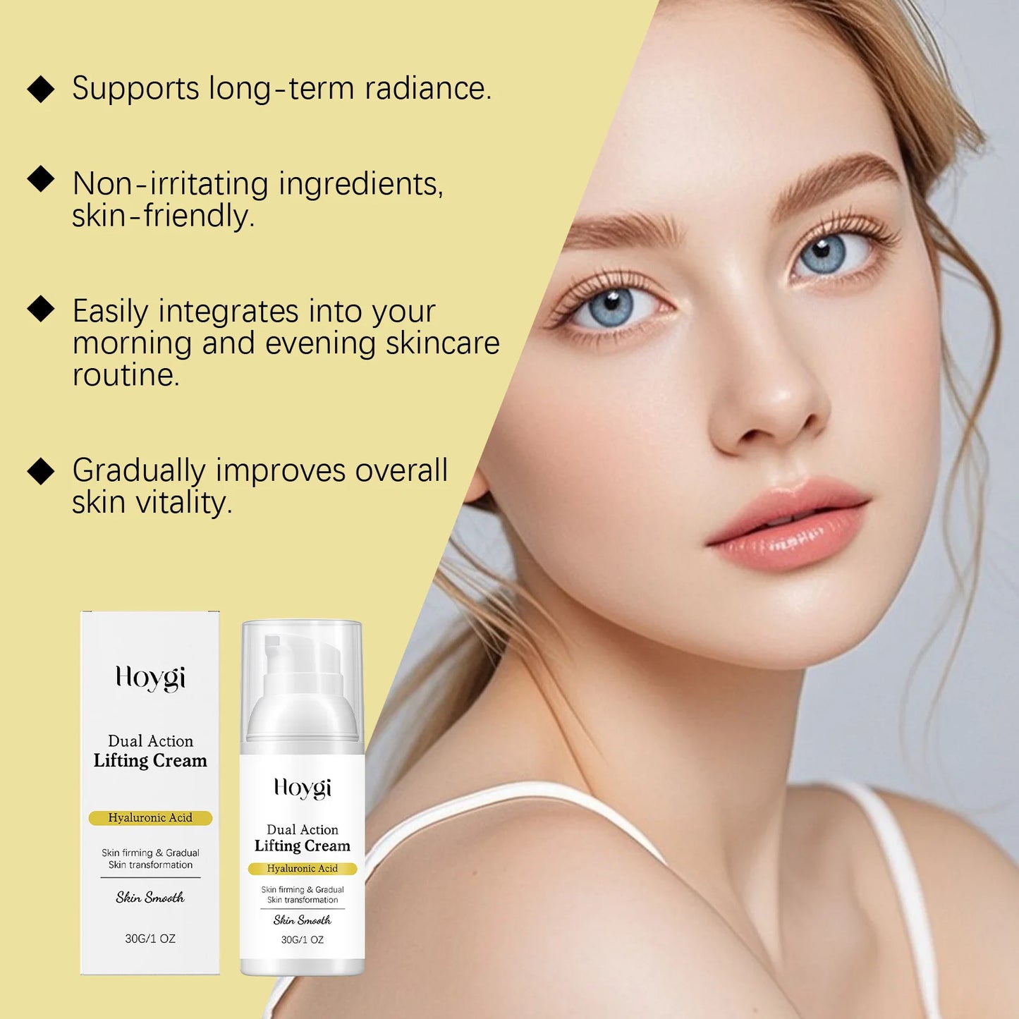 Dual Action Lifting & Firming Cream – Hyaluronic Acid 30g