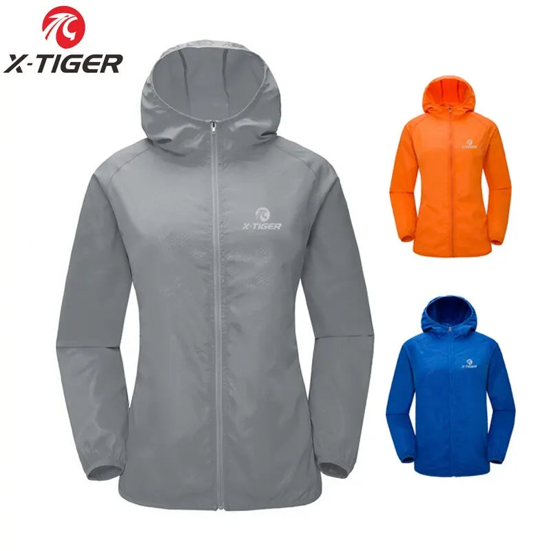 X-TIGER Men's Windproof Cycling Jacket – UV & Splashproof
