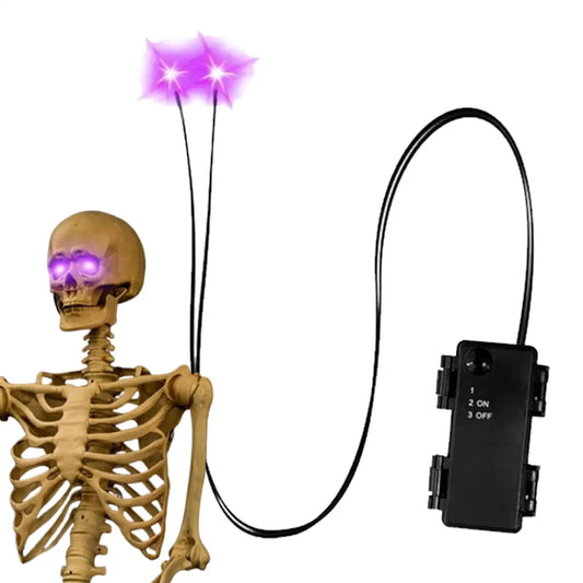 Halloween LED Glowing Eyes with Timer | Skull & Pumpkin Props Halloween LED Prop Peaceful Pleasures Health and Wellness