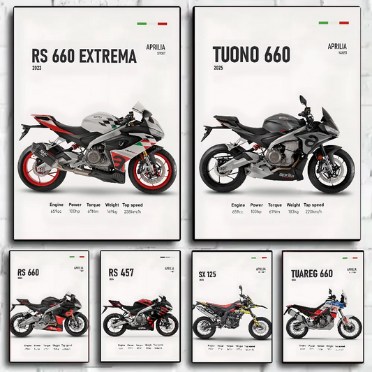 Classic A-Aprilia-es motorcycle Poster HD art sticky wall waterproof home living room bedroom bar aesthetic decoration Peaceful Pleasures Health and Wellness