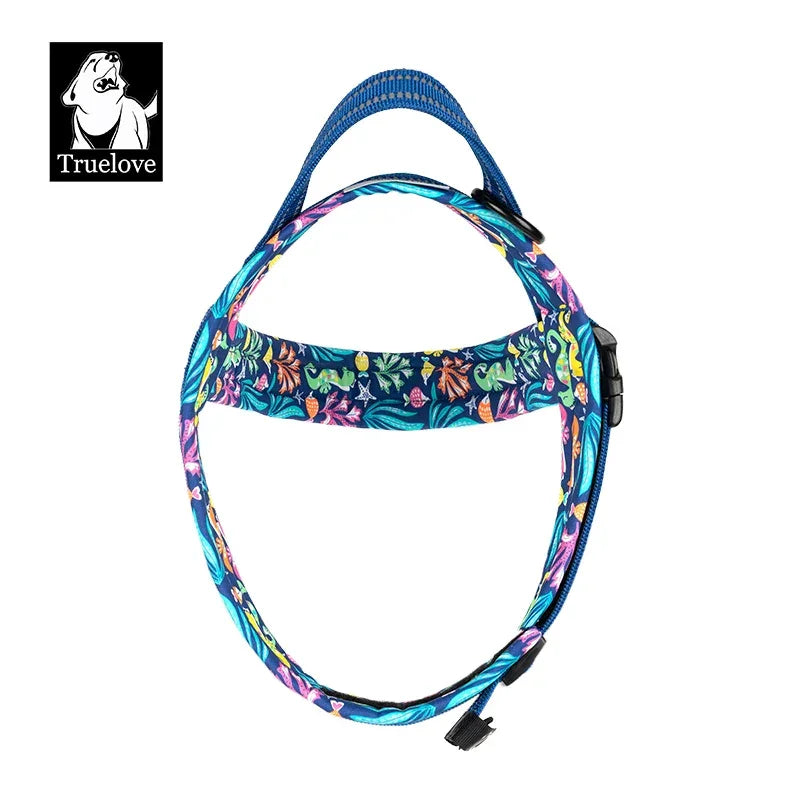 Truelove Floral Printing Mesh Padded Harness for All Breeds Quick Fit Dog Vest Harness Small Medium Large Dogs Outdoor TLH58122 Peaceful Pleasures Health and Wellness
