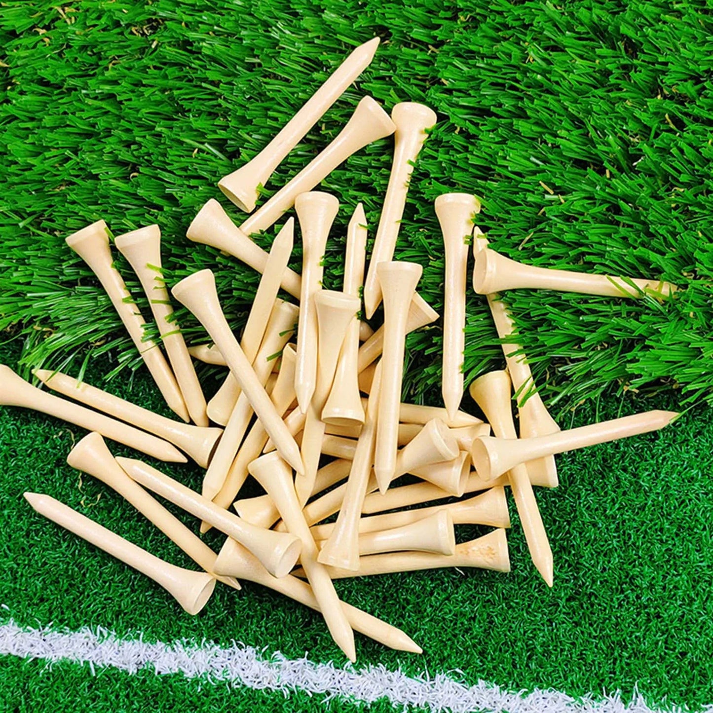 100pcs Wooden Practical Design Serviceable Craftsmanship Tee Essential Accessory for Golf Peaceful Pleasures Health and Wellness
