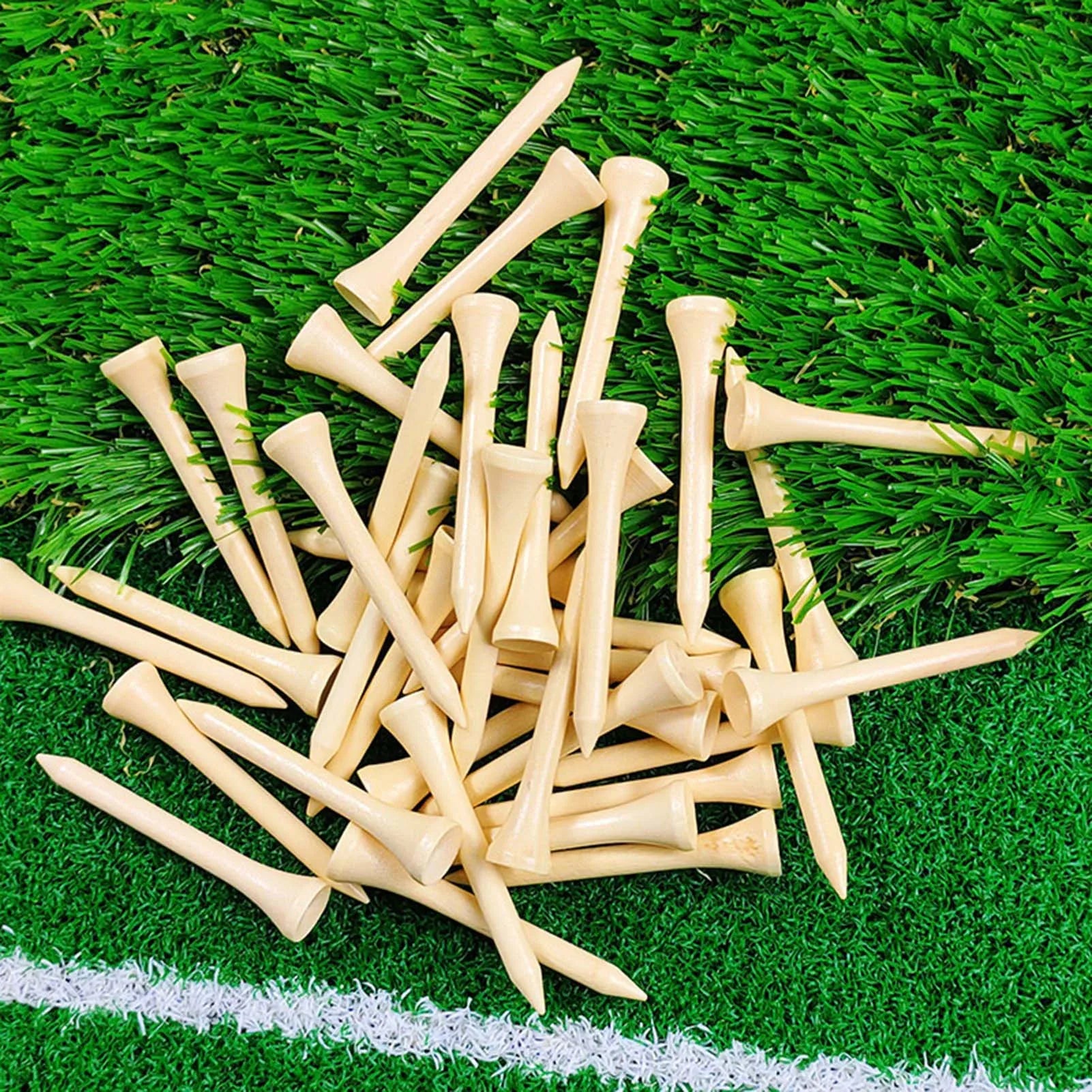 100pcs Wooden Practical Design Serviceable Craftsmanship Tee Essential Accessory for Golf Peaceful Pleasures Health and Wellness