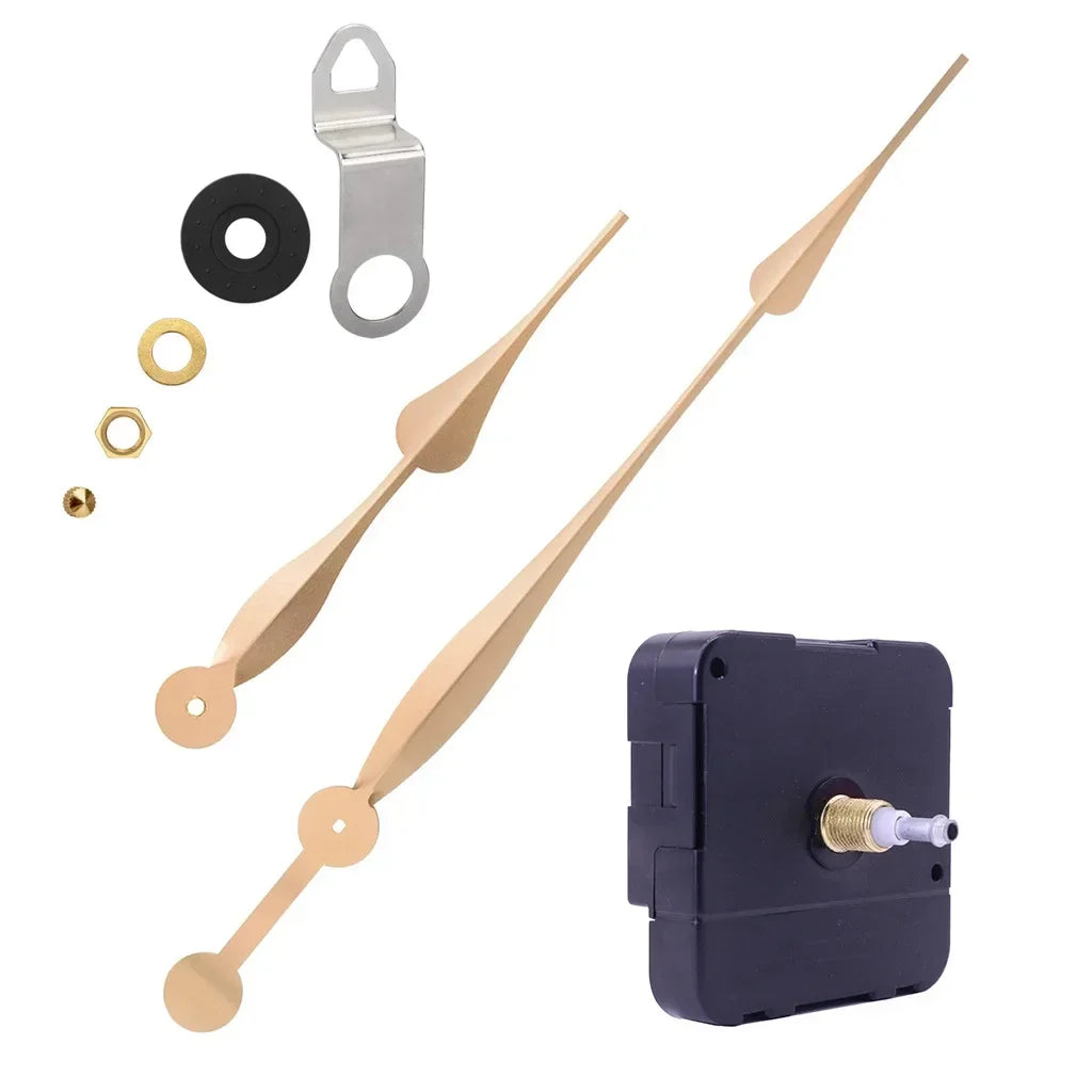 High Torque Quartz Wall Clock Movement Silent DIY Clock Mechanism 30cm Long Metal Clock Needle Large Torque Movement Parts Peaceful Pleasures Health and Wellness ZZ G
