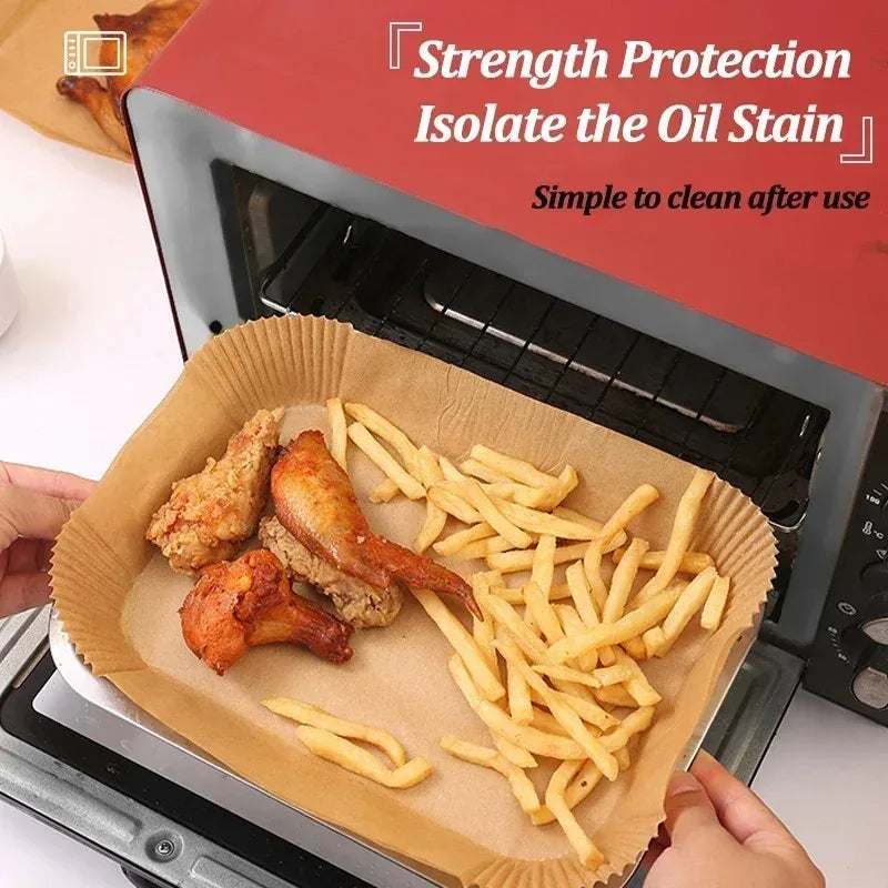 Disposable Air Fryer Parchment Liners – Non-Stick Baking Mats