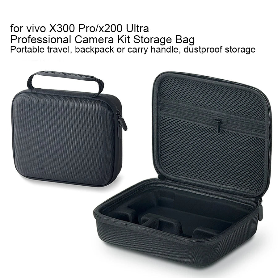 Hard Shell Camera Case For Vivo X300 Pro And X200 Shockproof Storage Bag With Custom Fit For Telephoto Lens Extender And Handle Peaceful Pleasures Health and Wellness