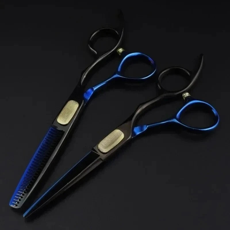 professional Japan 440c steel 6 inch Bull head hair cutting scissors haircut thinning barber cut shears hairdressing scissors Peaceful Pleasures Health and Wellness