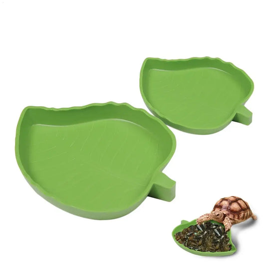 Reptile Leaf Feeding Bowl | Tortoise, Turtle & Lizard Dish Reptile Feeding Bowl Peaceful Pleasures Health and Wellness S