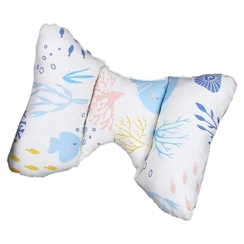 Infant Neck Support Pillow – Breathable Cotton Stroller & Car