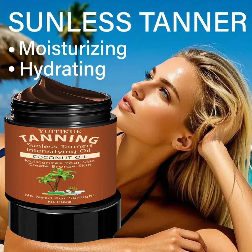 YUITIKUE Sunless Self Tanning Cream – Natural Bronzer 80g