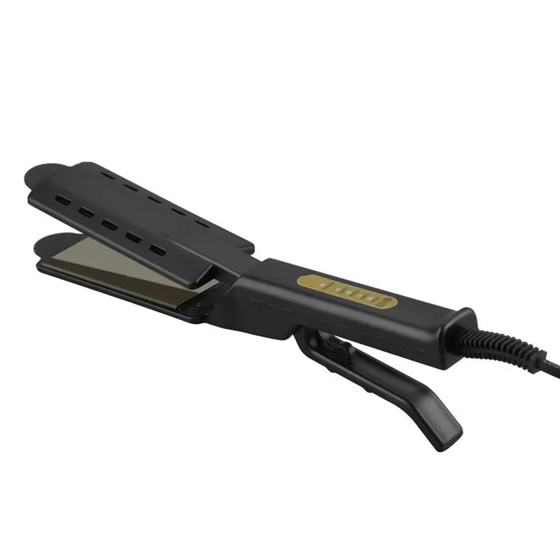 Wide Plate Flat Iron Professional Titanium Alloy Hair Straightener Temperature Adjustable Straightening Venting Styling Tool Peaceful Pleasures Health and Wellness no box AU United States