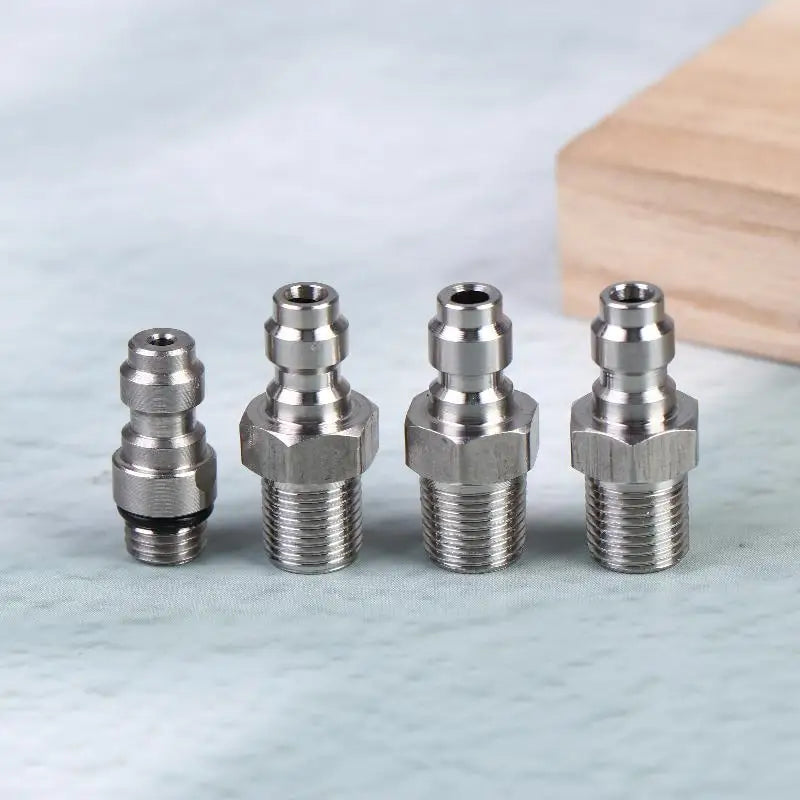 1PC Quick Connect Valve For High Pressure Applications Featuring An 8mm Male Connector And M10*1 NPT/BSPP Compatibility Peaceful Pleasures Health and Wellness