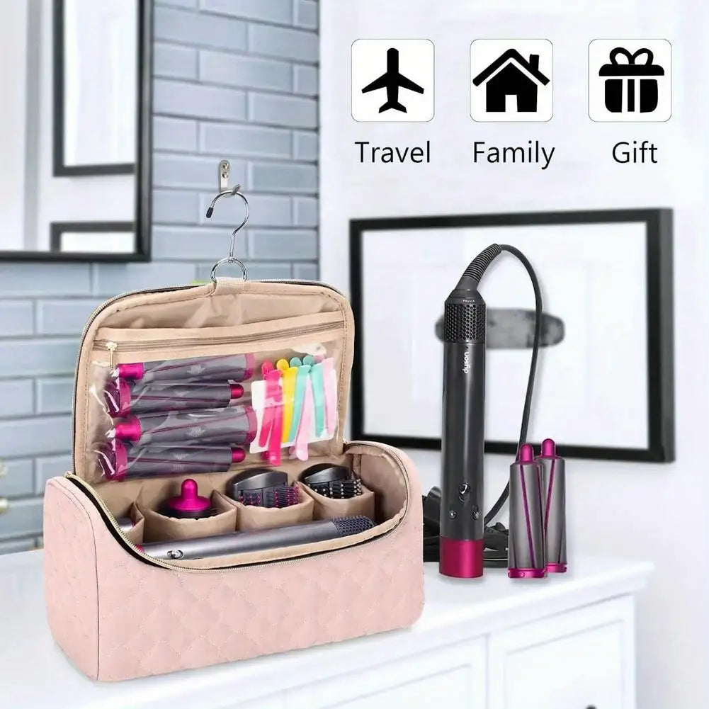 Foldable Reusable Makeup Bag Large Capacity Portable Travel Grooming Bag Ladies' Handheld Multifunctional Storage Bag 1Set Peaceful Pleasures Health and Wellness