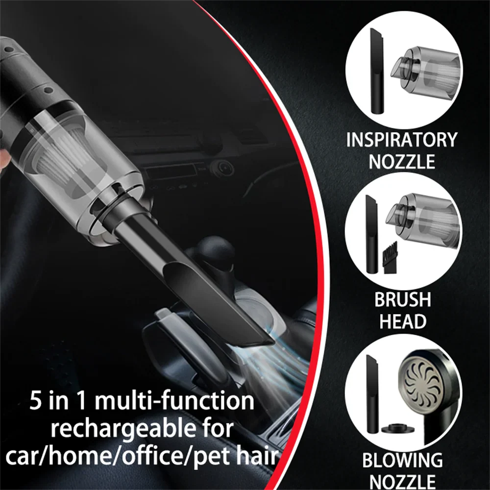 5-in-1 Cordless Handheld Vacuum – Car, Home & Keyboard
