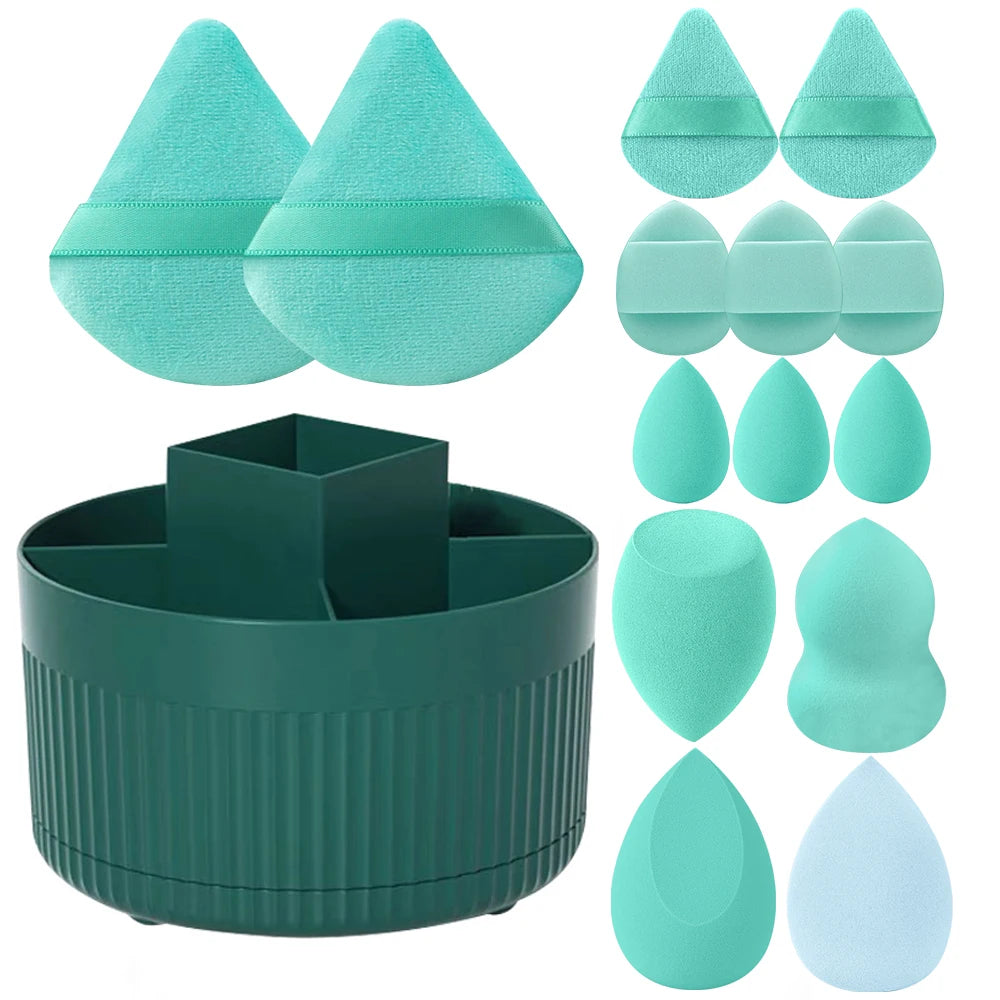 360° Rotating Makeup Organizer | 5-Slot Cosmetic Brush Holder