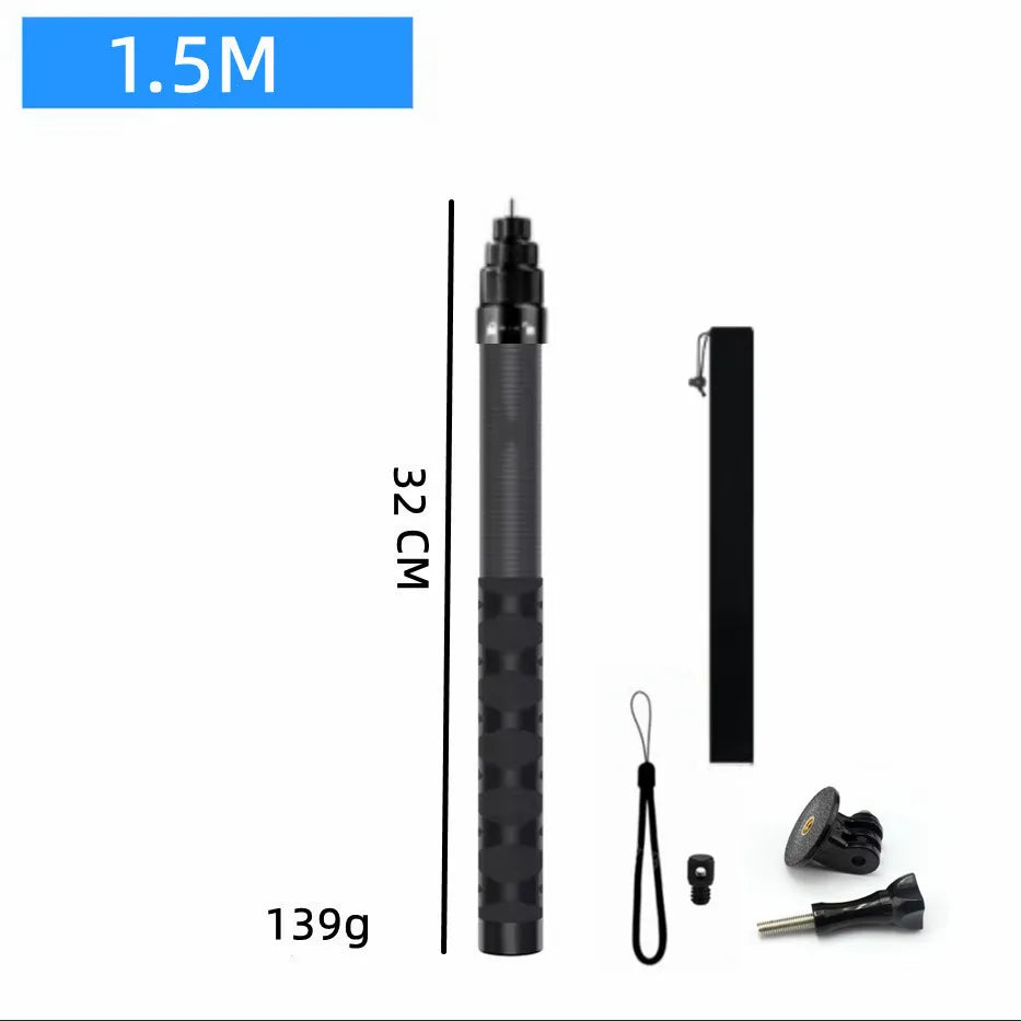 Insta360 Invisible Selfie Stick & Tripod – 1.2m Carbon Fiber